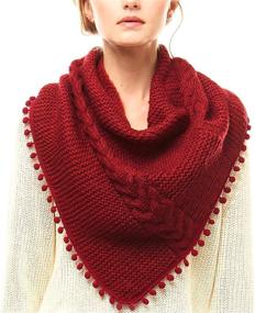 img 4 attached to MIRMARU Womens Knitted Infinity Tassel