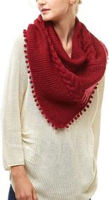img 2 attached to MIRMARU Womens Knitted Infinity Tassel
