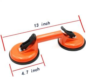 img 3 attached to 🔧 Heavy Duty Glass Lifting Suction Cups: Efficient Vacuum Aluminum Alloy Handle Holder for Moving Windows, Mirrors, and Windshields