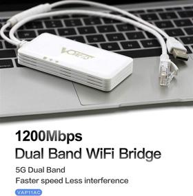 img 2 attached to 📶 Enhance Wi-Fi Coverage with VONETS 1200Mbs 5GHz Dual Band WiFi Repeater & Bridge Dongle: Boost Signal for Dreambox, Xbox, PS3, Network Printer, Router, ADSL & IP Camera