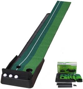 img 4 attached to 🏌️ BOSWELL Indoor Golf Putting Green Mat: Automatic Ball Return, Ideal Golfing Gift for Men, Perfect for Father's Day, Indoor Use and Training Aid with 13 Practice Balls