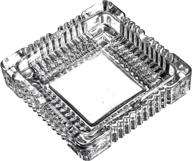 amlong crystal classic square ashtray logo