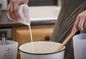 img 2 attached to Versatile Silicone Measuring Cups Set - Includes 1, 2 & 4 Cups for Flexible and Accurate Measurements