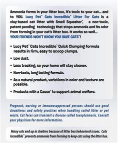 img 3 attached to 🐱 Lucy Pet Cats Incredible Smell-Squasher Clumping Cat Litter: Powerful Natural Clay Formula to Prevent Ammonia Build-Up