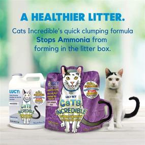 img 2 attached to 🐱 Lucy Pet Cats Incredible Smell-Squasher Clumping Cat Litter: Powerful Natural Clay Formula to Prevent Ammonia Build-Up