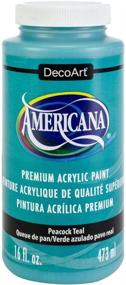 img 2 attached to DecoArt Americana Acrylic Paint 16Oz Peacock