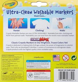 img 2 attached to 🖍️ Vibrant Crayola Ultraclean Broadline Classic Washable Markers - Convenient 2-Pack