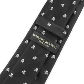 img 2 attached to 💀 Memento Skull Necktie: A Revival of Masonic Styling