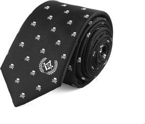 img 4 attached to 💀 Memento Skull Necktie: A Revival of Masonic Styling