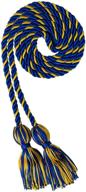 🎓 class act graduation 60" academic honor cord in royal blue & gold braided: symbolize achievements with style logo