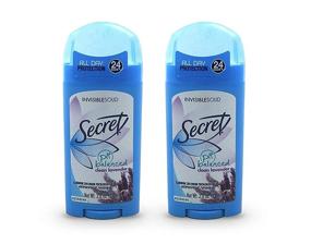 img 1 attached to Weekend-Fresh Dryness: Secret Clean Lavender Antiperspirant & Deodorant, 2.6 Oz (Pack of 2)