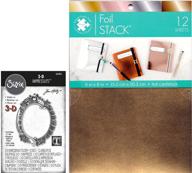 sizzix tim holtz floral frame impresslit with foil cardstock: create stunning floral designs! logo