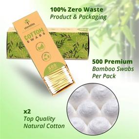 img 3 attached to 🌿 Storetite Organics: Biodegradable Bamboo Cotton Swabs – Versatile, Earth-Friendly 500pcs for Ear Cleaning, Makeup, Pet Care, First Aid, Art & Crafts, Safe & Sustainable with Paper Packaging