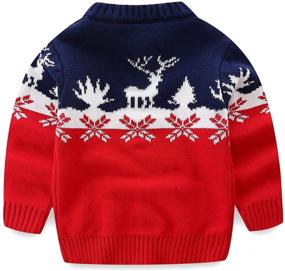 img 3 attached to 🎅 Cozy up this Christmas with Mud Kingdom Reindeer Boys' Clothing: Stylish Sweaters for the Holidays!