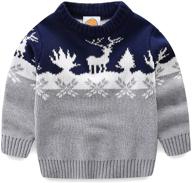 🎅 cozy up this christmas with mud kingdom reindeer boys' clothing: stylish sweaters for the holidays! logo