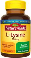 💪 оптимизируйте синтез протеинов с помощью таблеток nature made l-lysine 500 мг - 100 штук логотип