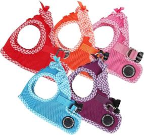 img 1 attached to 🐾 Puppia Authentic Vivien Harness B: Style and Safety Combined