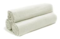 🐸 tadpoles organics pack of 3 white flannel receiving blankets, 30x30x1 inch logo