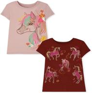 adorable butterfly graphic girls t-shirt by children's place - shop tops, tees & blouses for kids logo