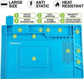 img 2 attached to Spurtar Антистатическая термостойкая многоцелевая паяльная пластина