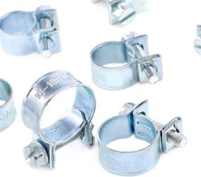 img 2 attached to 🔧 Swpeet 92-Piece Assorted Kit of Zinc Plated Mini Fuel Injection Line Style Hose Clamps - Ideal for Automotive, Agriculture, Plant, and Construction Applications
