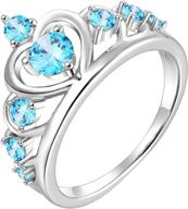 yl engagement aquamarine anniversary jewelry size8 logo