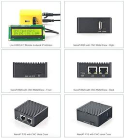 img 1 attached to 🔌 FriendlyElec Nanopi R2S Black Mini Travel Router OpenWRT Dual-Gbps Ethernet Ports 1GB DDR4 RK3328 Soc IOT NAS Smart Home Gateway