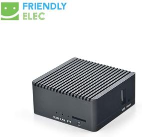 img 3 attached to 🔌 FriendlyElec Nanopi R2S Black Mini Travel Router OpenWRT Dual-Gbps Ethernet Ports 1GB DDR4 RK3328 Soc IOT NAS Smart Home Gateway