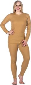 img 4 attached to Noble Mount Women's Classic Waffle Knit Thermal Top and Bottom Set: Optimal SEO-friendly Product Title