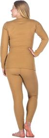 img 3 attached to Noble Mount Women's Classic Waffle Knit Thermal Top and Bottom Set: Optimal SEO-friendly Product Title