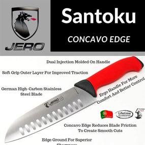 img 1 attached to Jero TR Soft Santoku Hollow