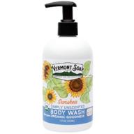 🧴 vermont soap body wash: shea butter-infused natural gel, moisturizing & soothing, fragrance free - 12 oz. logo