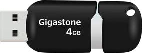 img 4 attached to Gigastone V10 4GB USB2.0 флеш-накопитель - 4G USB-накопитель, флеш-накопитель Pen Drive - без крышки, раскрывающийся дизайн