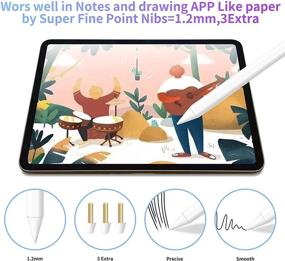 img 2 attached to 🖊️ Highly Compatible Stylus Pen for iPad 6th 7th 8th Gen, Pro, Air, and Mini - Enhance Your iPad Experience!