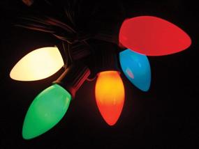 img 2 attached to 🎄 Northlight Ceramic Multi-Colored C9 Holiday Light Set, 25-Lights for Good Tidings