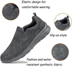 img 3 attached to 👞 AGTCARE Resistant Walking Comfort Synthetic Men's Shoes: The Ideal Loafers & Slip-Ons for Ultimate Comfort