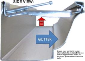 img 3 attached to 🔧 Premium 5-Inch Hidden Rain Gutter Bracket Hook Hangers with Screw Clip Style - 50 Pack - QuickScrew