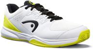 white yellow unisex squash shoes for men - fashion sneakers by head logo