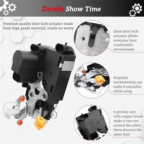 img 2 attached to 🚪 OTUAYAUTO 931-318 Door Lock Actuator Front Left Driver Side - Cadillac Escalade, GMC Sierra Yukon, Chevrolet Suburban Silverado Power Door Latch Motor Replacement