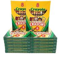 crayola multi-cultural crayons - assorted skin tone colors, regular size, pack of 12 logo