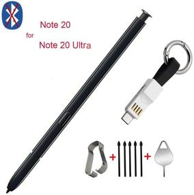 img 3 attached to 🖊️ Samsung Galaxy Note 20 Stylus Pen Replacement Kit with USB Adapter, Tips, Nibs, and Eject Pin (Black)