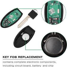 img 2 attached to VOFONO Бесключевой пульт дистанционного управления для Nissan Pathfinder 2007-2012/Rogue 2008-2013/Versa 2007-2012 - Замена P/N CWTWBU729, 1788D-FWB1U729