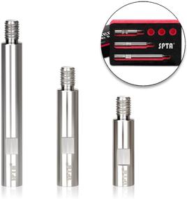 img 4 attached to 🔧 SPTA Stainless Steel Rotary Extension Shaft Set - 75mm, 100mm, and 140mm, 5/8&#34;-11 Thread - Perfect for Rotary Polisher, Car Polisher, Polishing Pads, Backing Plate Electric Polisher