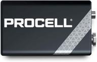duracell procell 9v batteries – high-performance alkaline, black copper logo