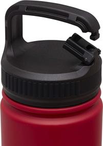img 3 attached to 🚰 FILA Accessories Classic Stainless Steel Water Bottle with Easy-Sip Lid - Wide Mouth, 22oz, Carabiner Clip Cap