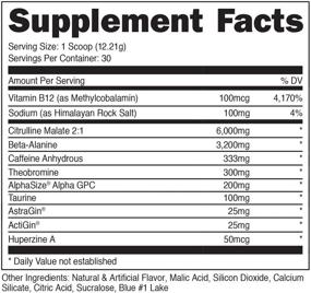 img 2 attached to 🏋️ Заряженный – Пробужденный – Мощный высокий стимулятор перед тренировкой – исключительный вкус – улучшенное концентрация ноотропическое средство, оптимальный насос, сила и рост, 30 порций (виноград)