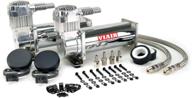 💪 viair 44432 dual value pack - chrome: 200 psi powerhouse for ultimate performance logo