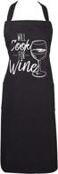 🍷 dii kitchen chef apron, wine-themed cooking essential logo