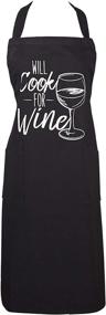 img 4 attached to 🍷 DII Kitchen Chef Apron, Wine-Themed Cooking Essential