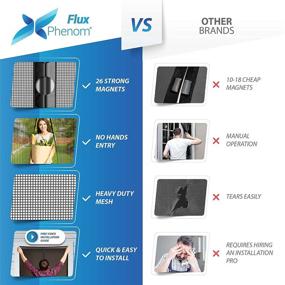img 3 attached to 🚪 Enhanced Flux Phenom Fiberglass Magnetic Screen Door - Durable Mesh Net for Patio and Sliding Doorways